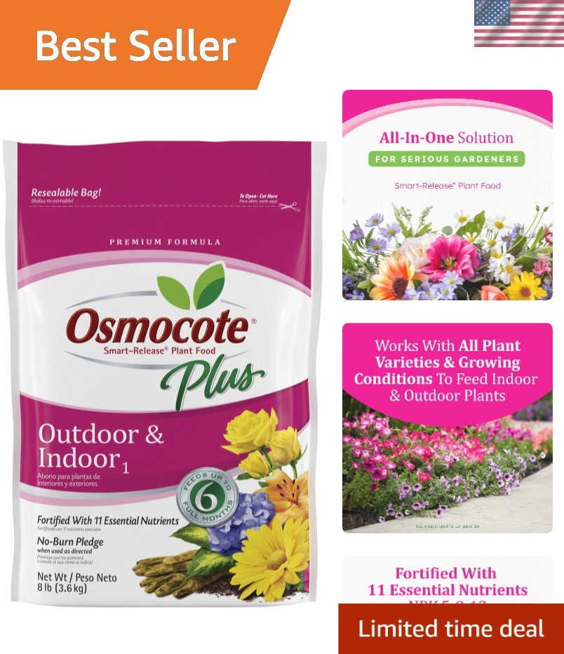 Smart-Release Plant Food Plus Outdoor & Indoor1, 8 lb. | For Most Plant Types…