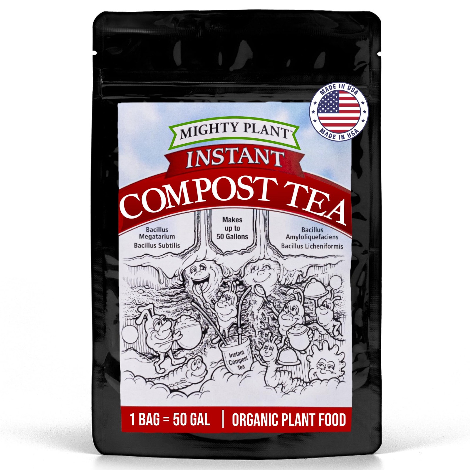 Instant Compost Tea (5 oz) – Probiotic Plant Food Bloom Booster & Yield Boost…