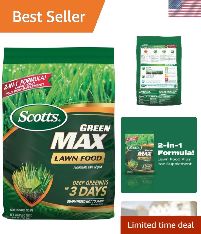 Deep Greening Granular Lawn Food by Scotts – Ideal for 5,000 sq. ft. Lawns