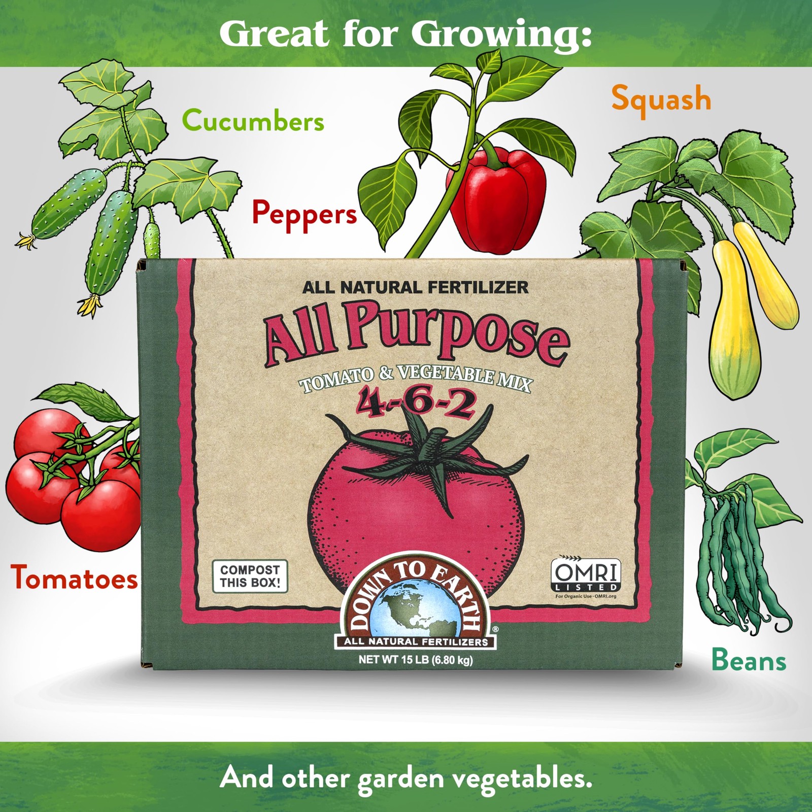 Down To Earth All Natural Fertilizers Organic All Purpose Tomato & Vegetable …