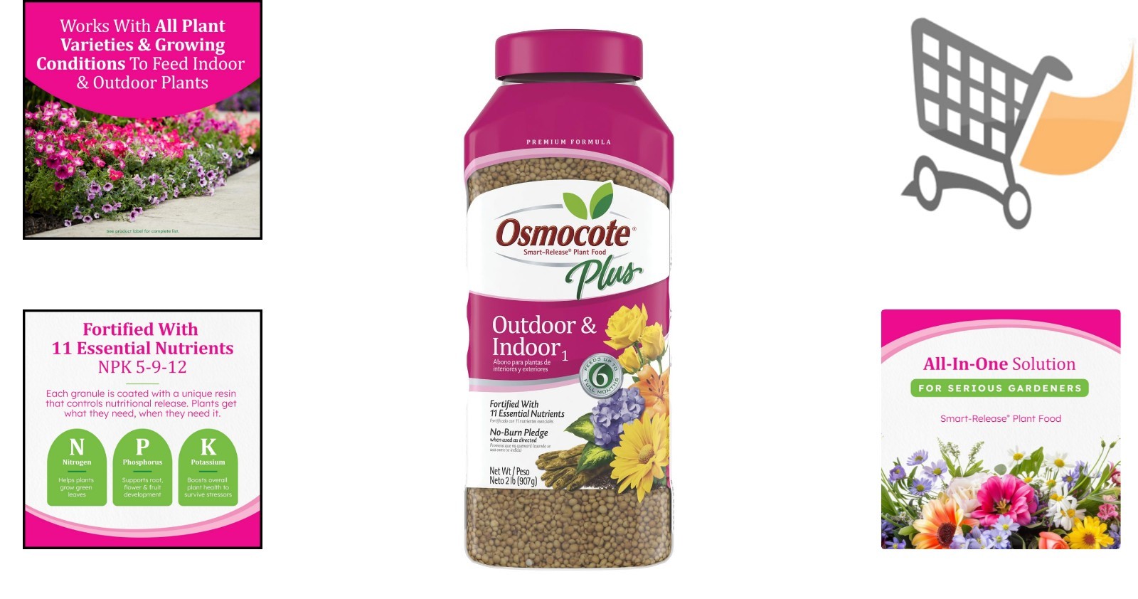 Granular Plant Fertilizer 2lb Continuous Release All-Purpose Indoor Outdoor
