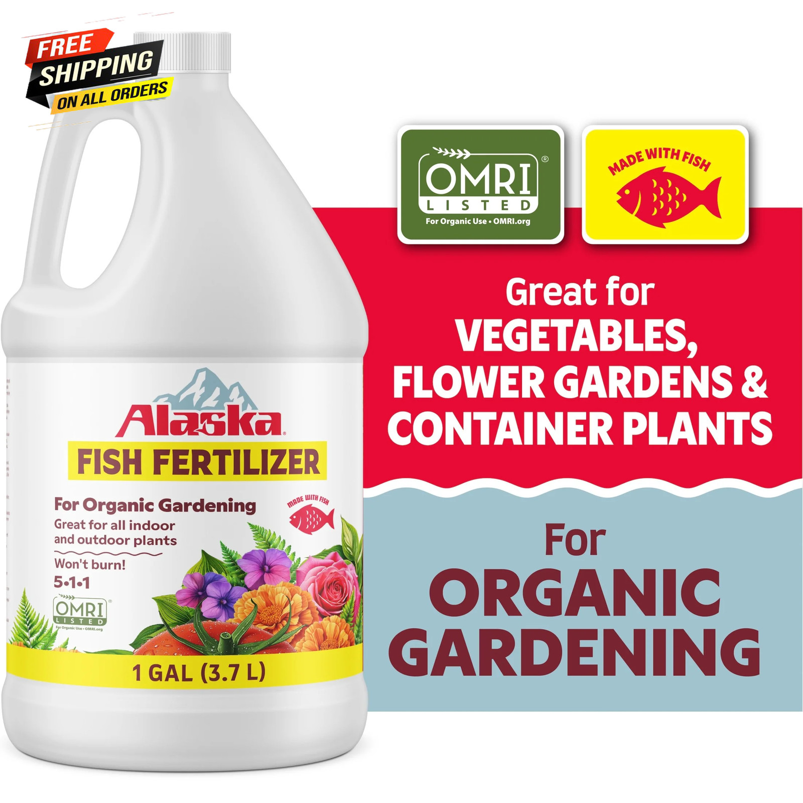 Fish Fertilizer 5-1-1 Plant Food, 1 Gal 👌 ✅
