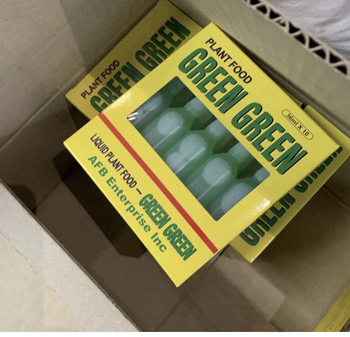 10 bottles ONE BOX GREEN GREEN PLANT FOOD Lucky Bamboo Fast Shipping 👍