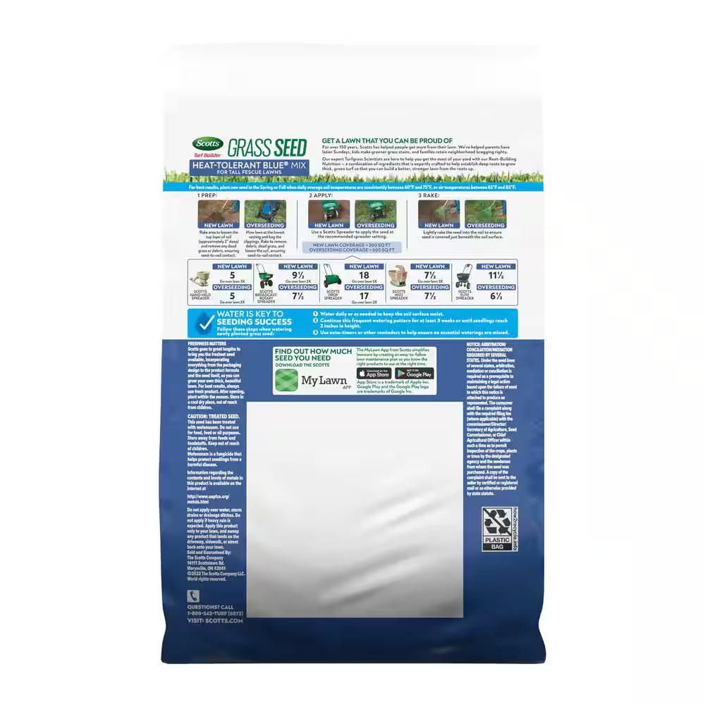 2.4 Lb. Turf Builder Grass Seed Heat-Tolerant Blue Mix for Tall Fescue Lawns