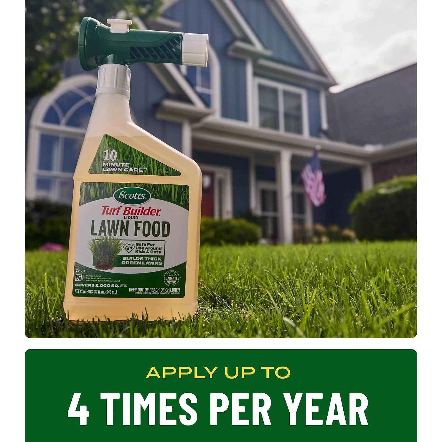 Scotts Turf Builder Liquid Lawn Food – Lawn Fertilizer for Any Grass Type, Grass