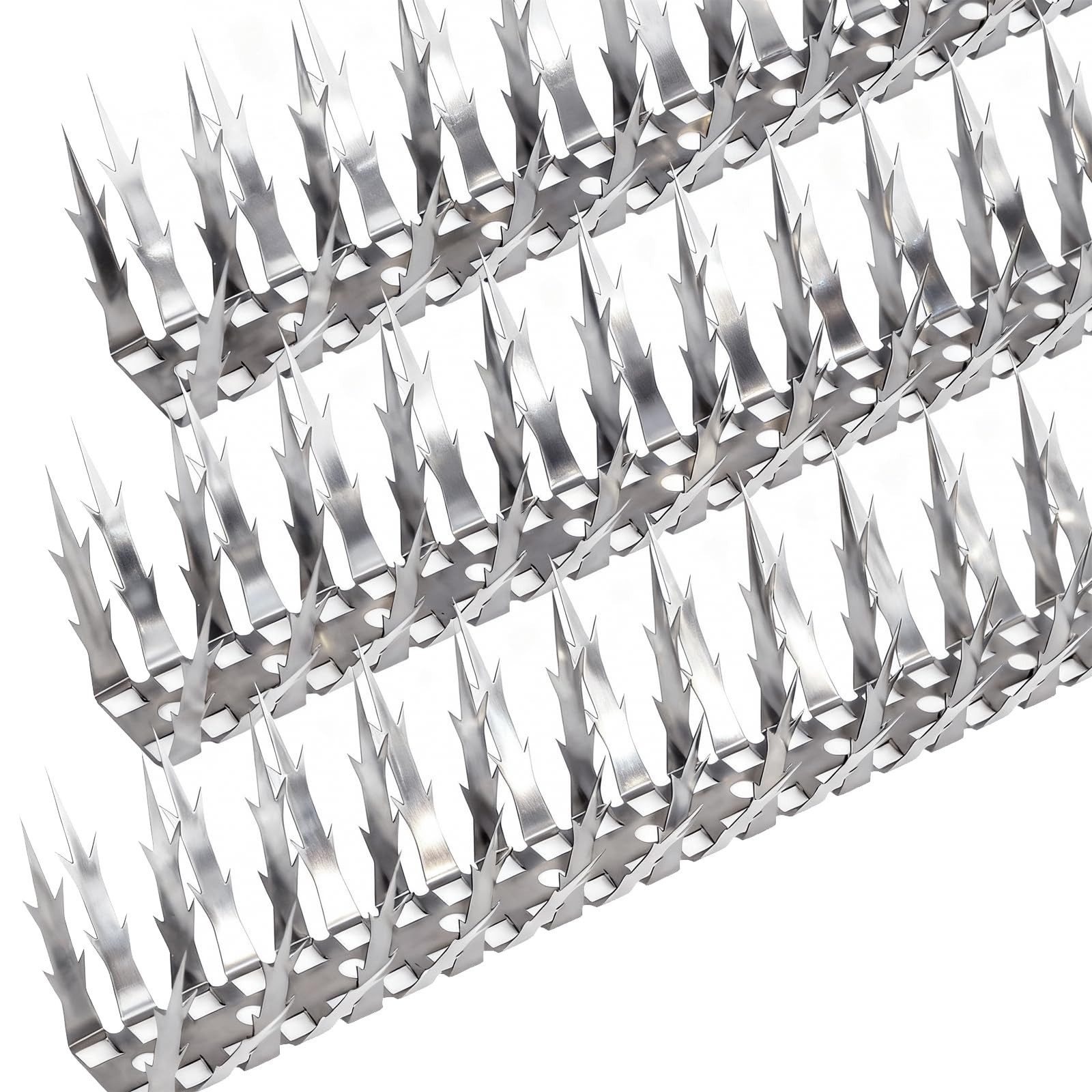 Bird Spikes, 5 FT Stainless Steel Bird Deterrent Spikes, Pigeon Spikes for Ou…