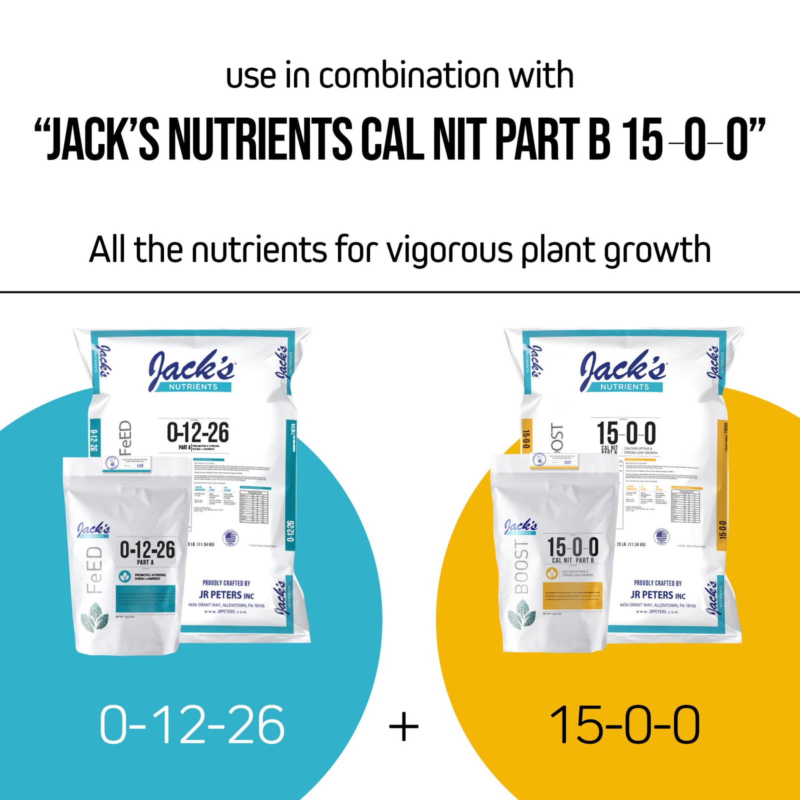 Jack’s Nutrients 0-12-26 Part A Water-Soluble Fertilizer, 2.2lbs