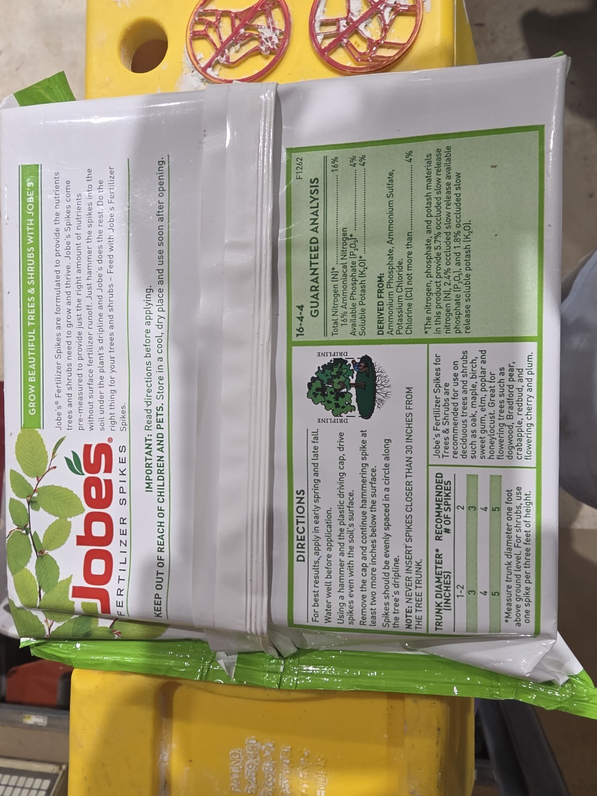 Jobe’s Easy To Use Fertilizer Spikes Formula For Trees And Shrubs 5 pack