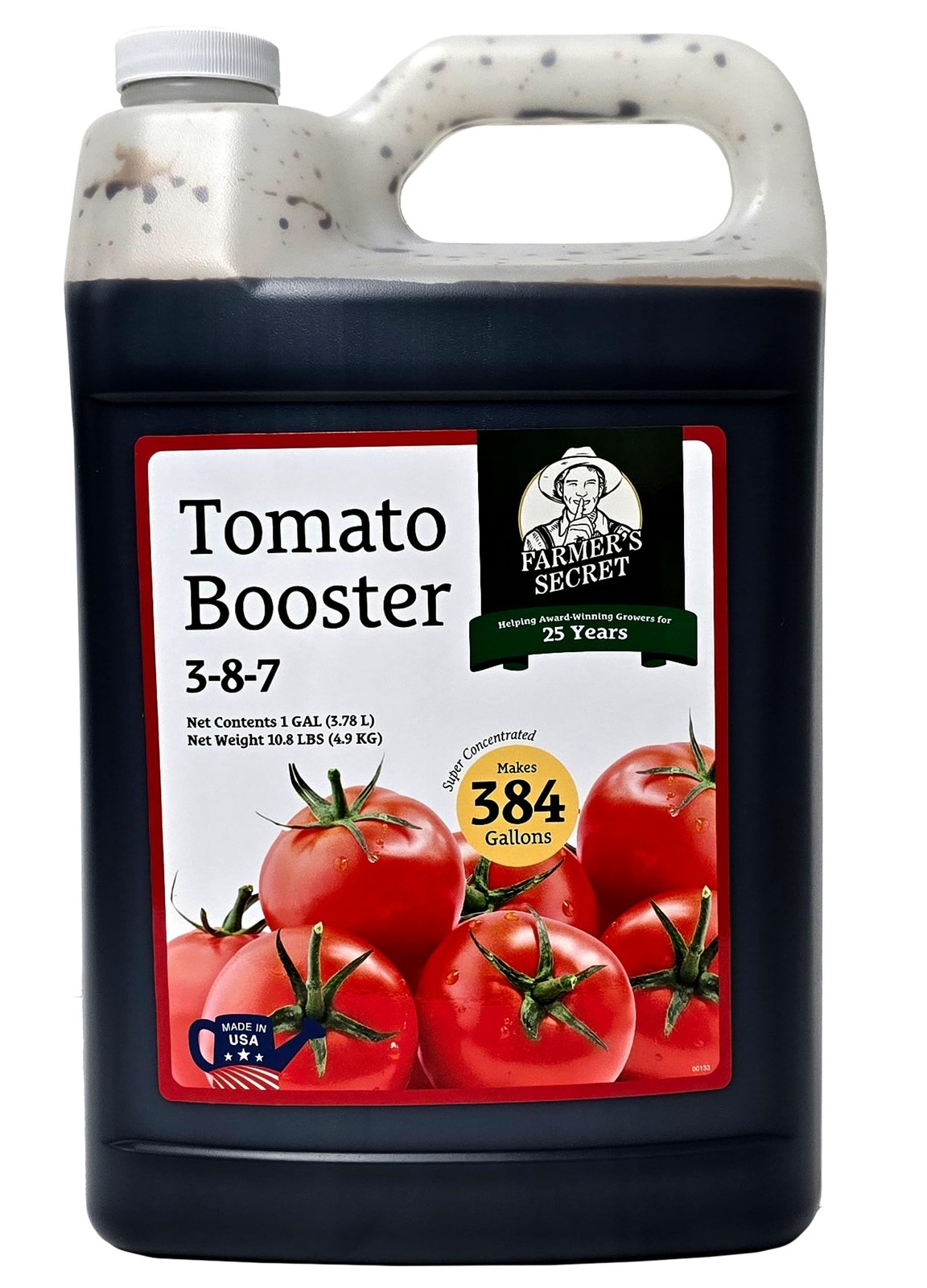 Farmer’s Secret Tomato Booster Fertilizer – Super Concentrated – 3:8:7 128oz