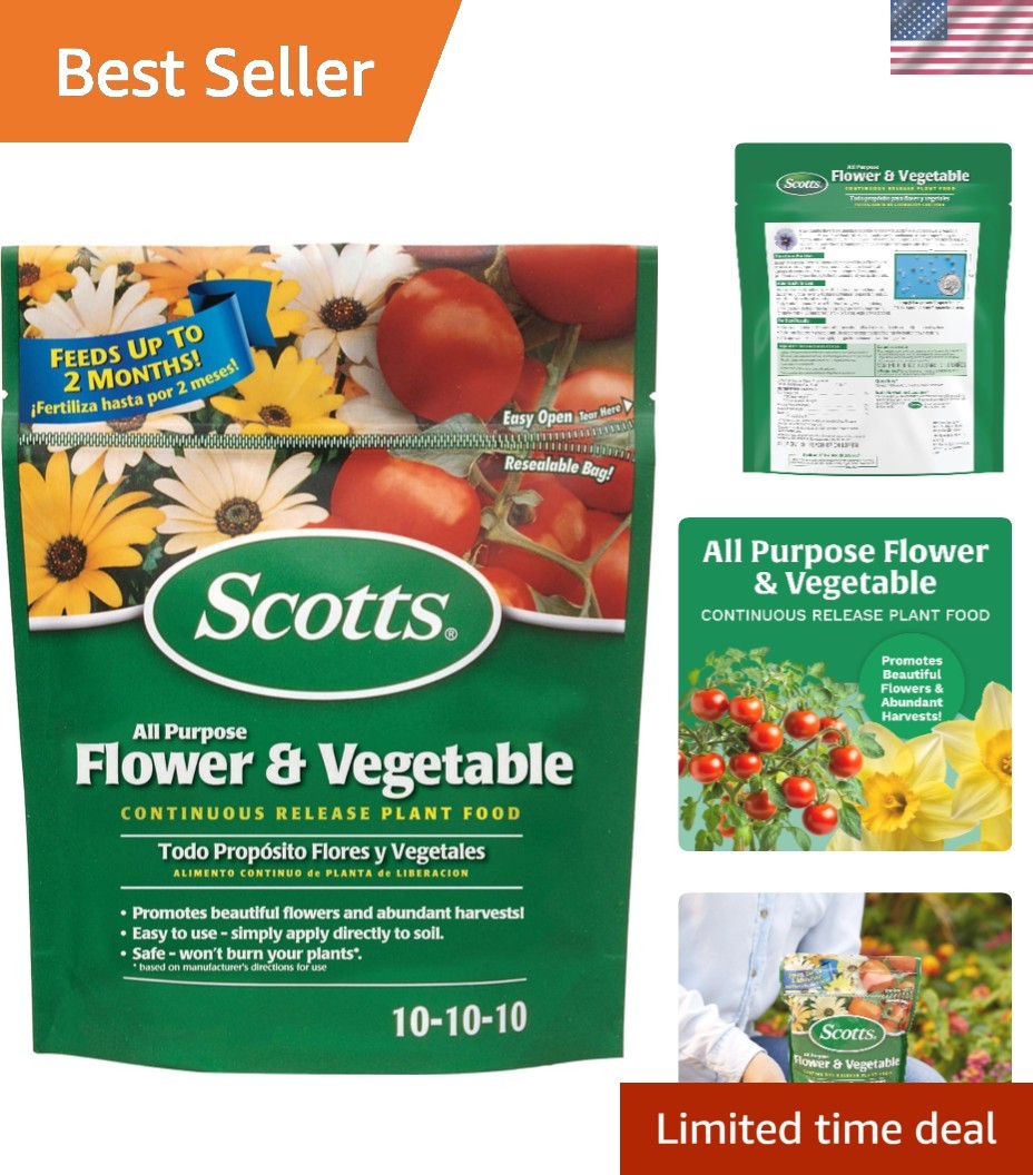 3 lb All Purpose Continuous Release Plant Food for Lush Flowers & Vegetables