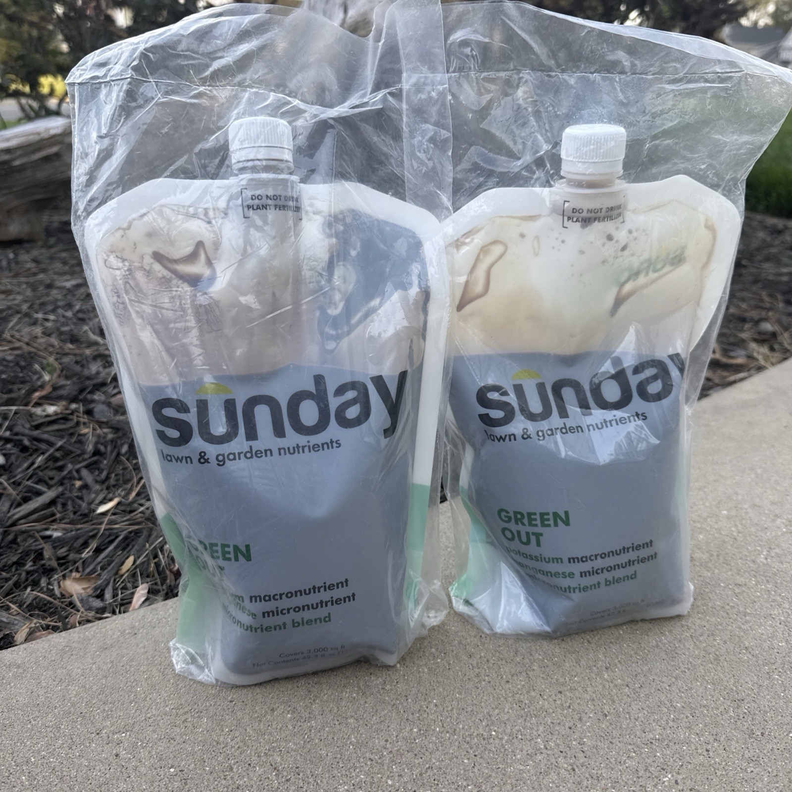 Sunday Green Out Lawn & Garden Nutrients Potassium & Manganese Lot Of 2 Bags
