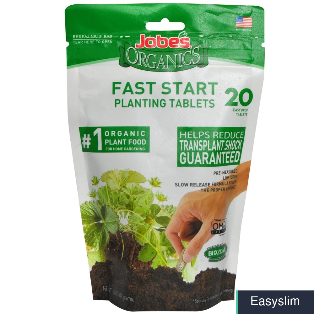 Organic Fertilizer Tablets 20-Count Fast Start Seedlings Planting