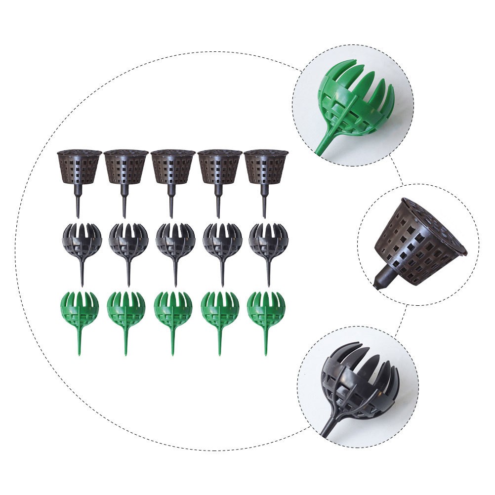 15Pcs Reusable Plastic Fertilizer Baskets for Bonsai Home Gardening Accessories