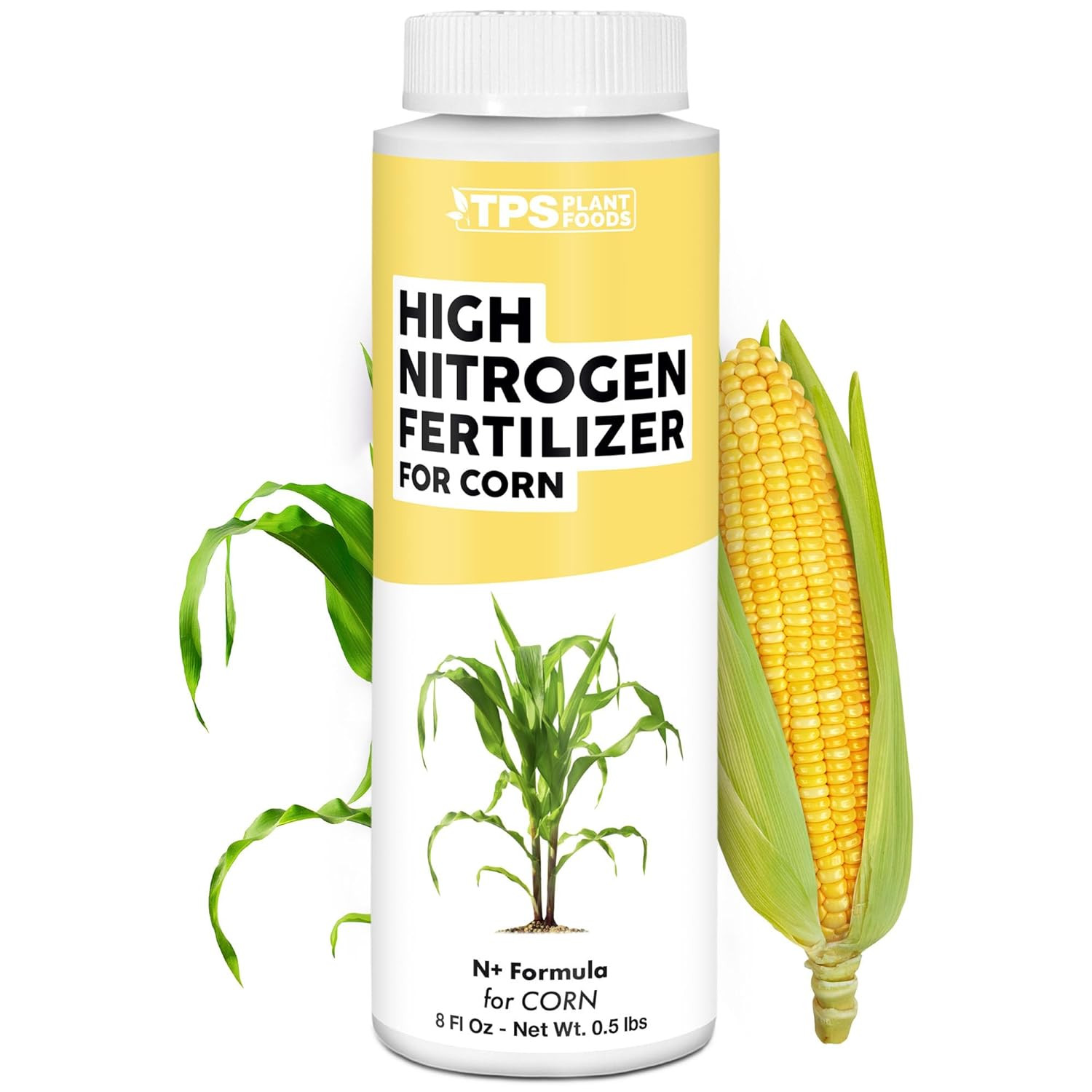 High Nitrogen Fertilizer for Corn – Liquid Plant Food for Strong Stalk Growth, D