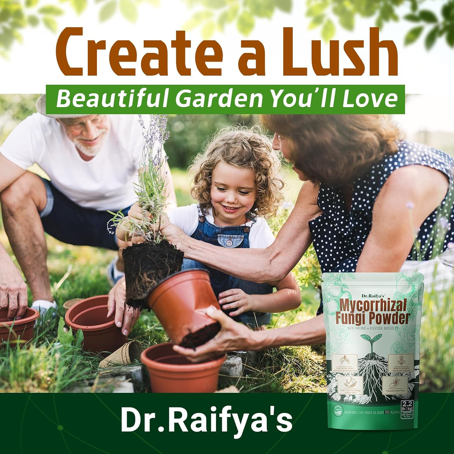 Mycorrhizal Fungi Inoculant 10X Concentrated Organic Fertilizer up to 700 Plants