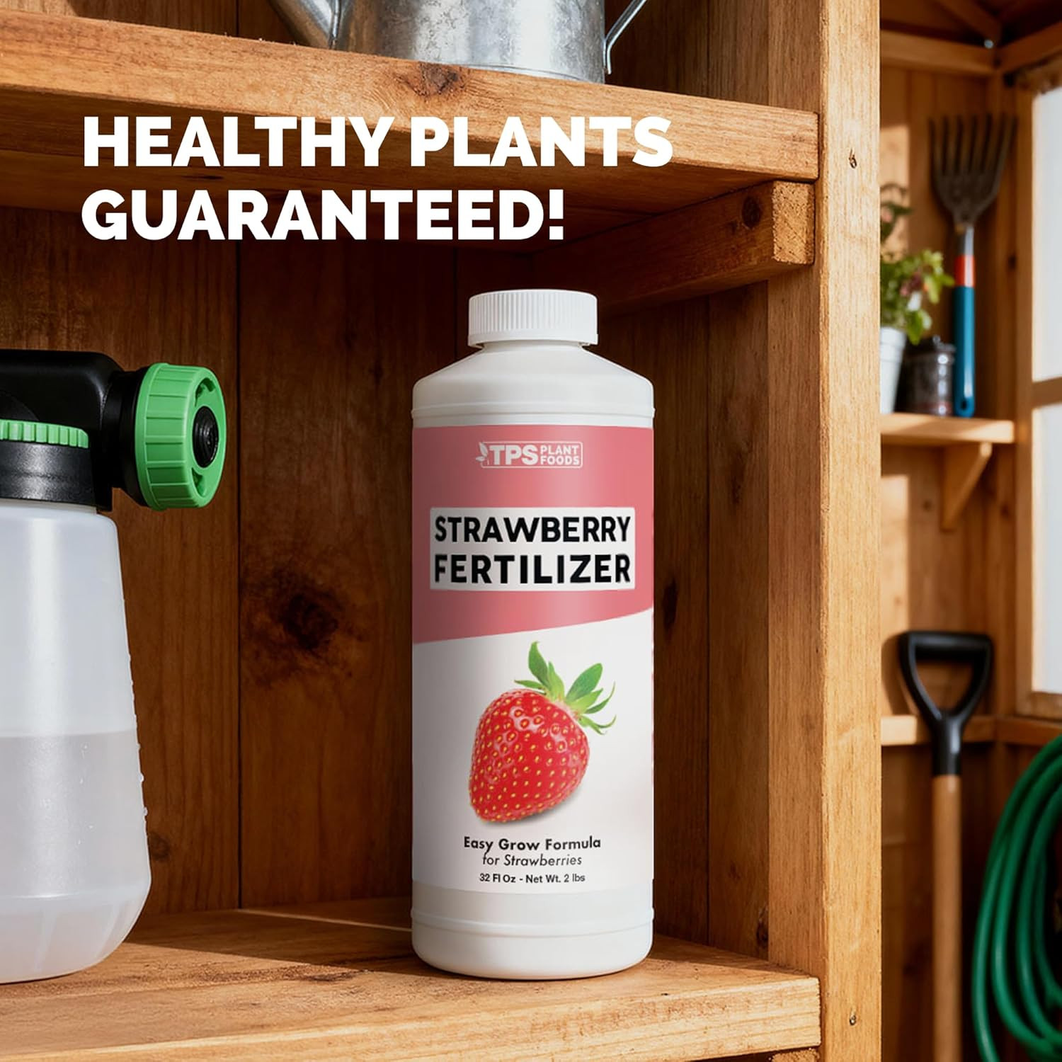 Strawberry Fertilizer – Liquid Plant Food for Better Flowering, Bigger Berries &