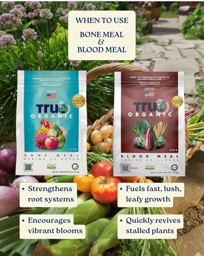 True Organic Blood Meal Fertilizer 3 lbs High Nitrogen for Rapid Plant Growth