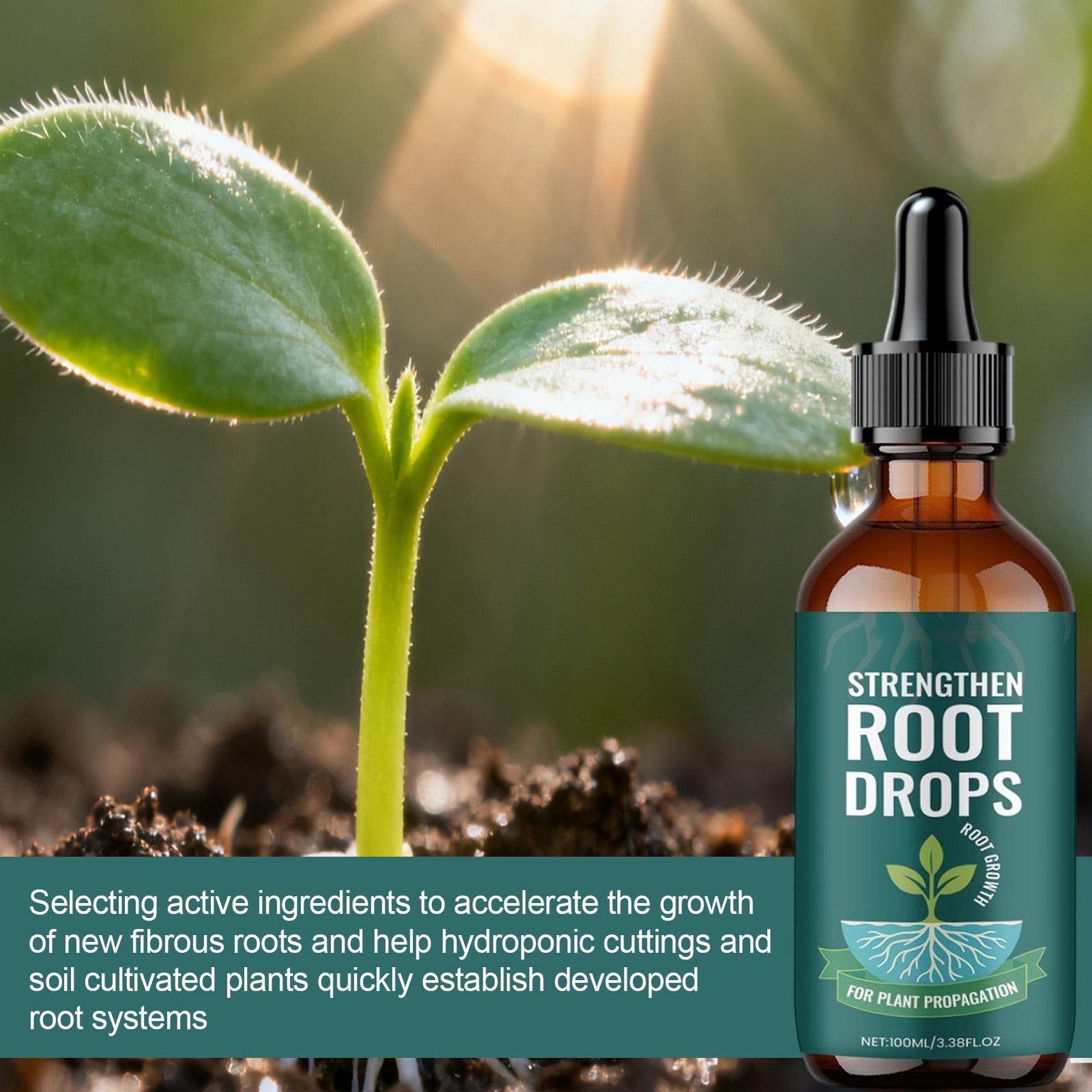 Drops Root for Propagation Rooting Liquid 100ml RootStimulator for Plants
