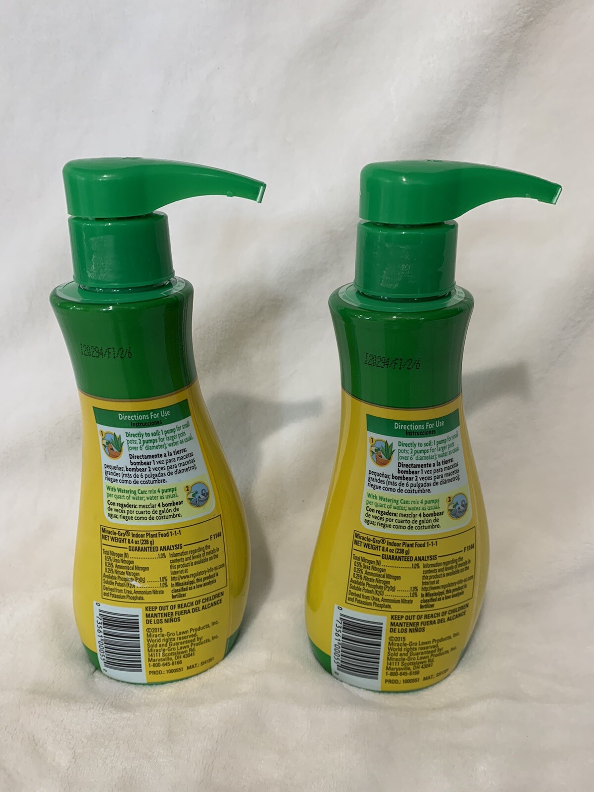 Miracle-Gro Indoor Plant Food 8 Ounce Plant Fertilizer 2 Pack