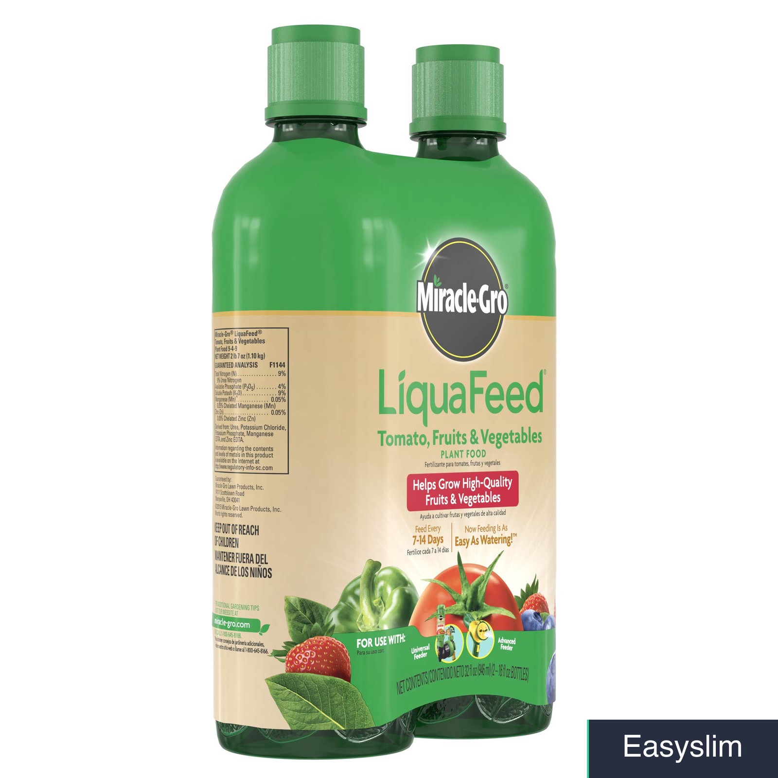 Tomato Fruit Vegetable Liquid Plant Food Concentrate 16 oz 2-Pack