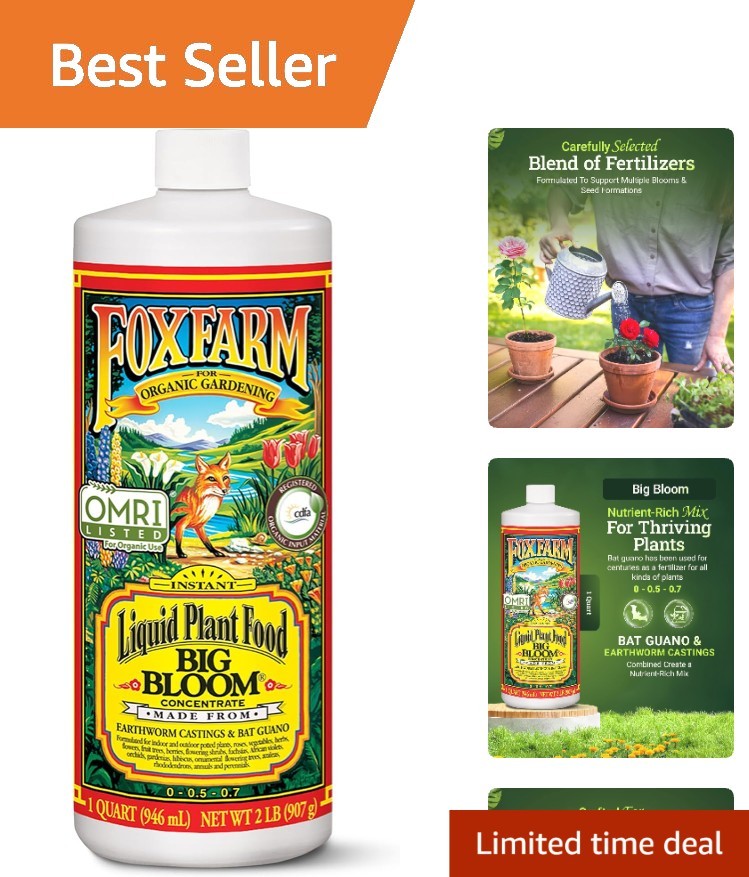 Big Bloom Liquid Plant Food by Fox Farm – Organic Blend for Full-Spectrum Growth