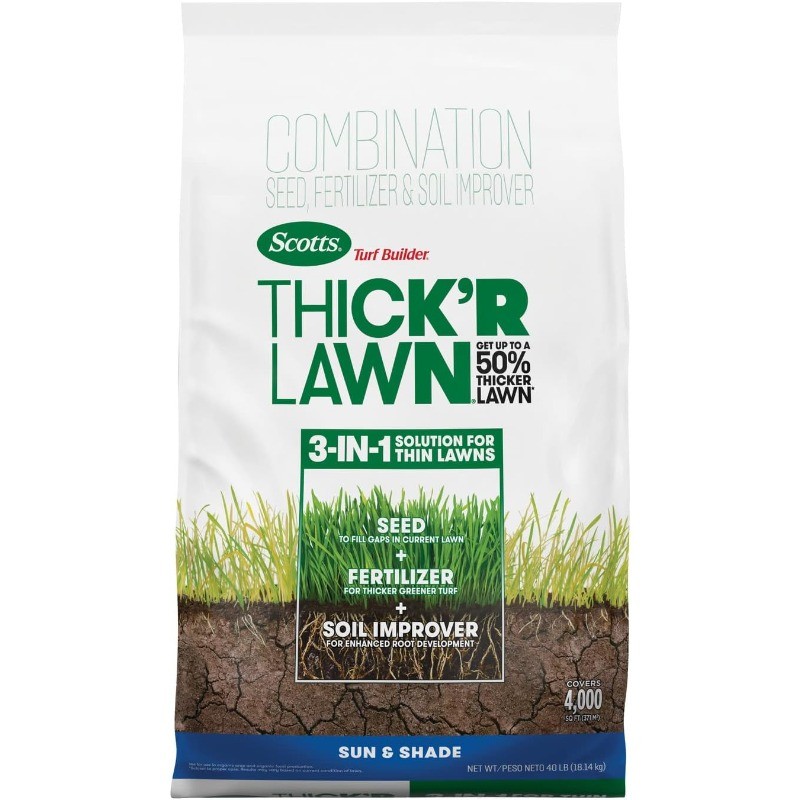 Turf Builder Thick’R Lawn Sun and Shade – Combination Grass Seed