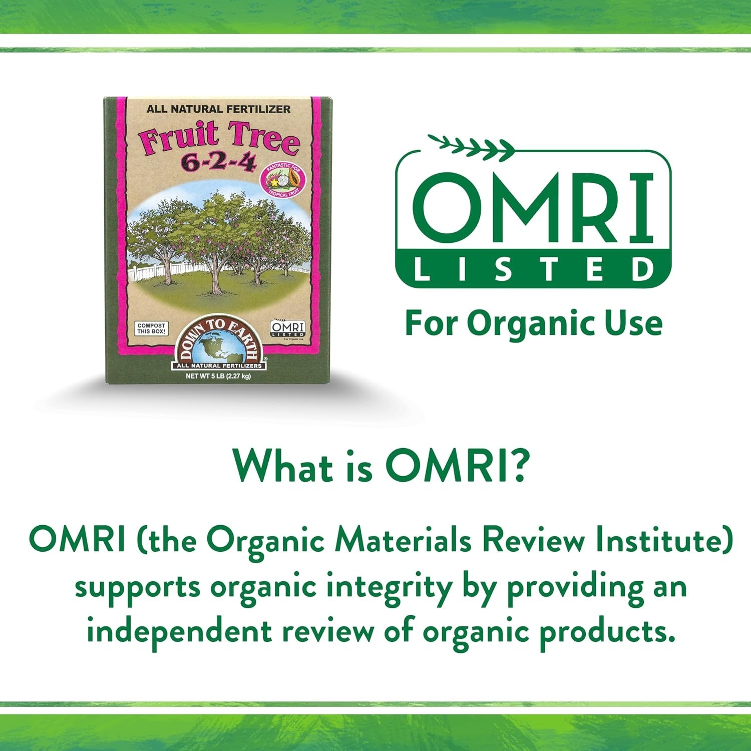 Balanced 6-2-4 Organic Fruit Tree Fertilizer, 15 lb for Vibrant Growth
