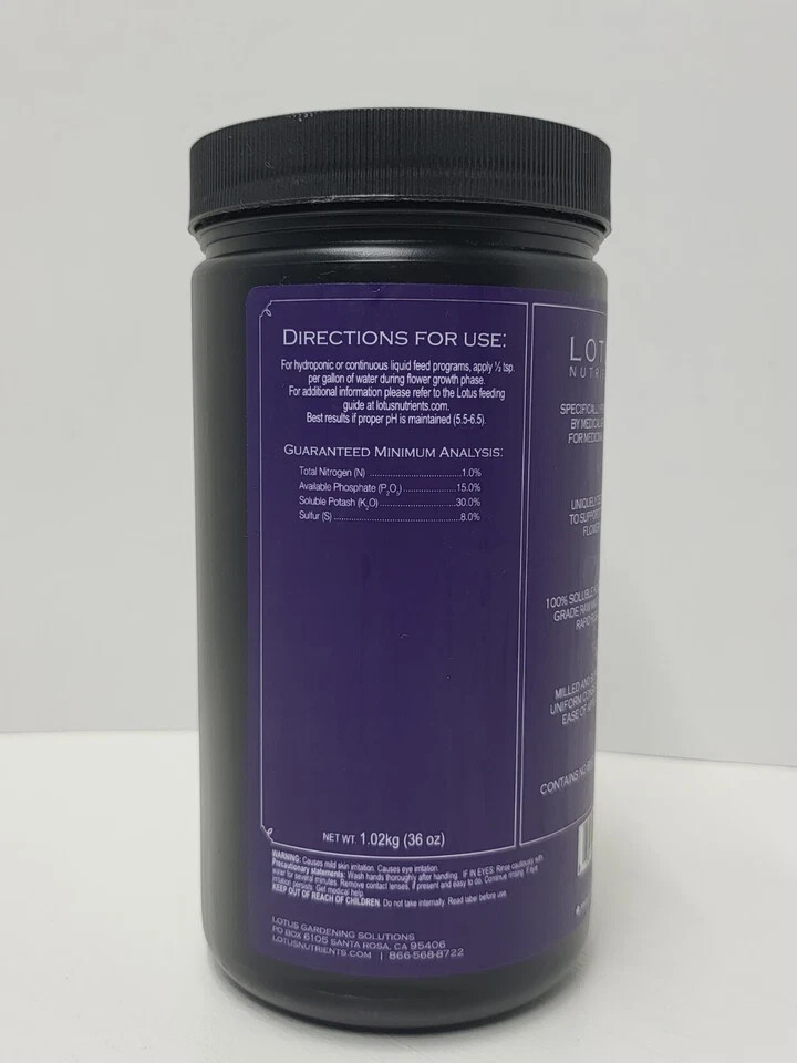 Lotus Nutrients BOOST Pro Series, All Natural Premium Plant Nutrients 36 oz.