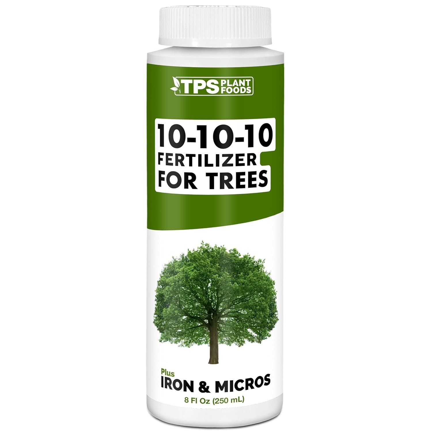Liquid 10-10-10 Fertilizer for Trees & Shrubs – 8 oz with Iron & Micronutrients