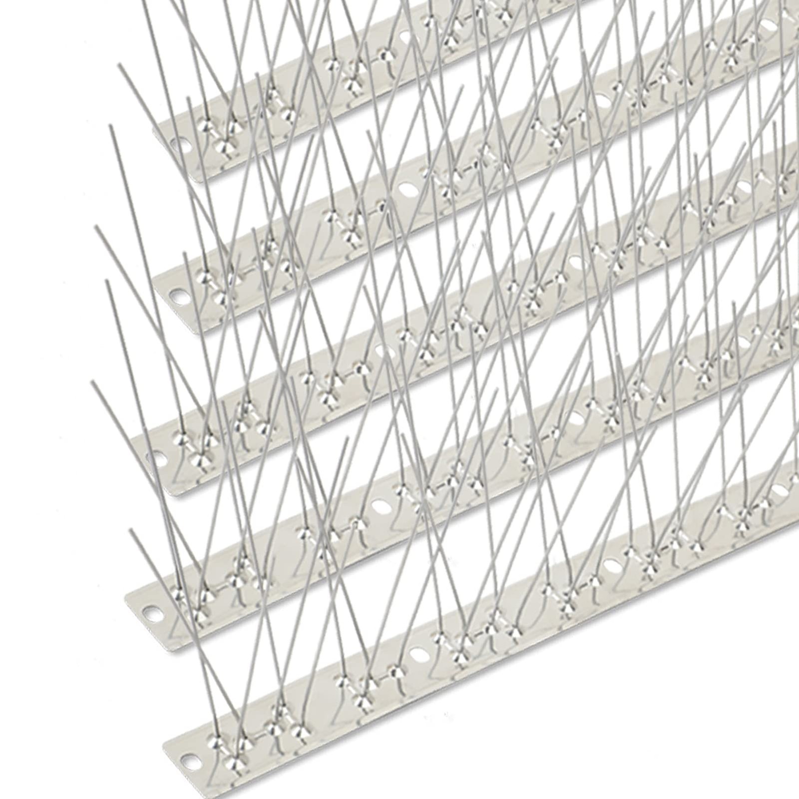 Bird Spikes Stainless Steel 60ft Coverage 56 Pack for Pigeons Small Birds Out…