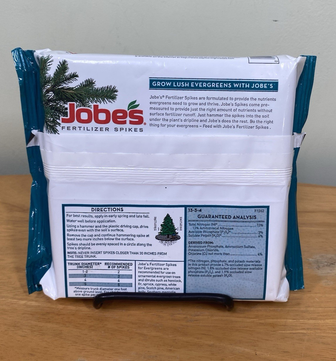 Jobe’s Easy To Use Fertilizer Spikes Formula For Lush Evergreens 5 pack