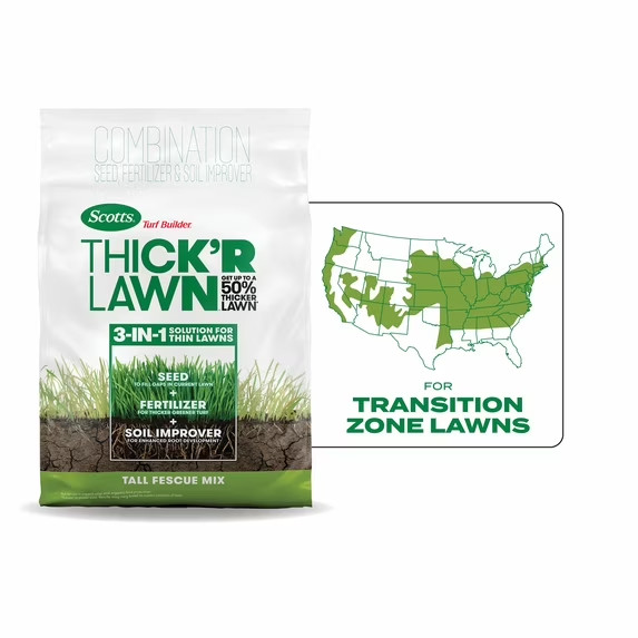Scotts Turf Builder Thick’R Lawn Tall Fescue Mix 12 lbs. Coves 1,200 sq. ft.