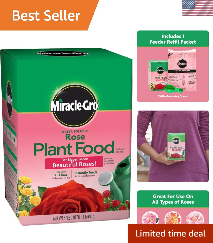 Instant Action 1.5 lb Water Soluble Rose Food – Safe for Indoor & Outdoor Use