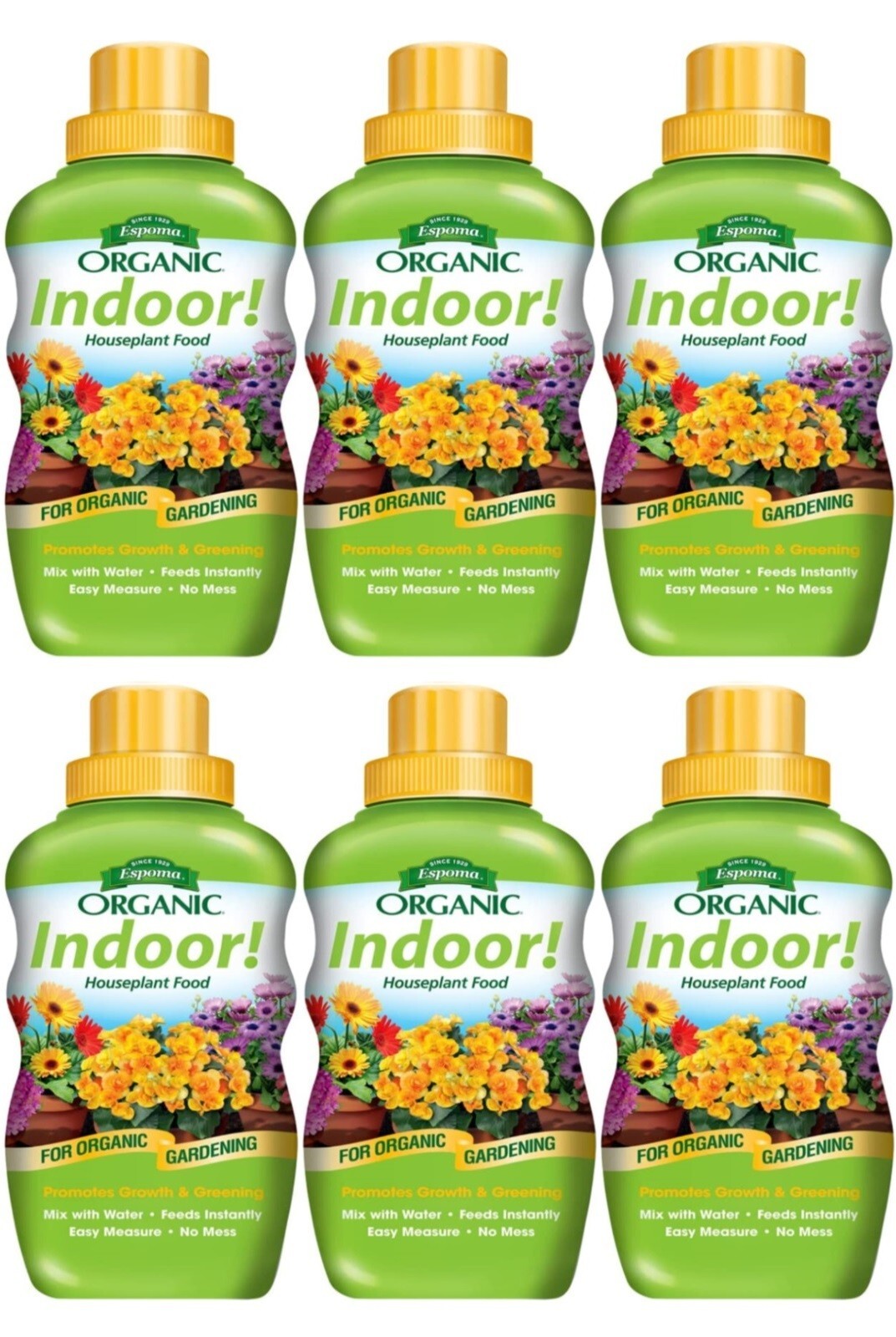 Espoma INPF8 8 oz Organic Indoor Houseplant Food – Pack of 6