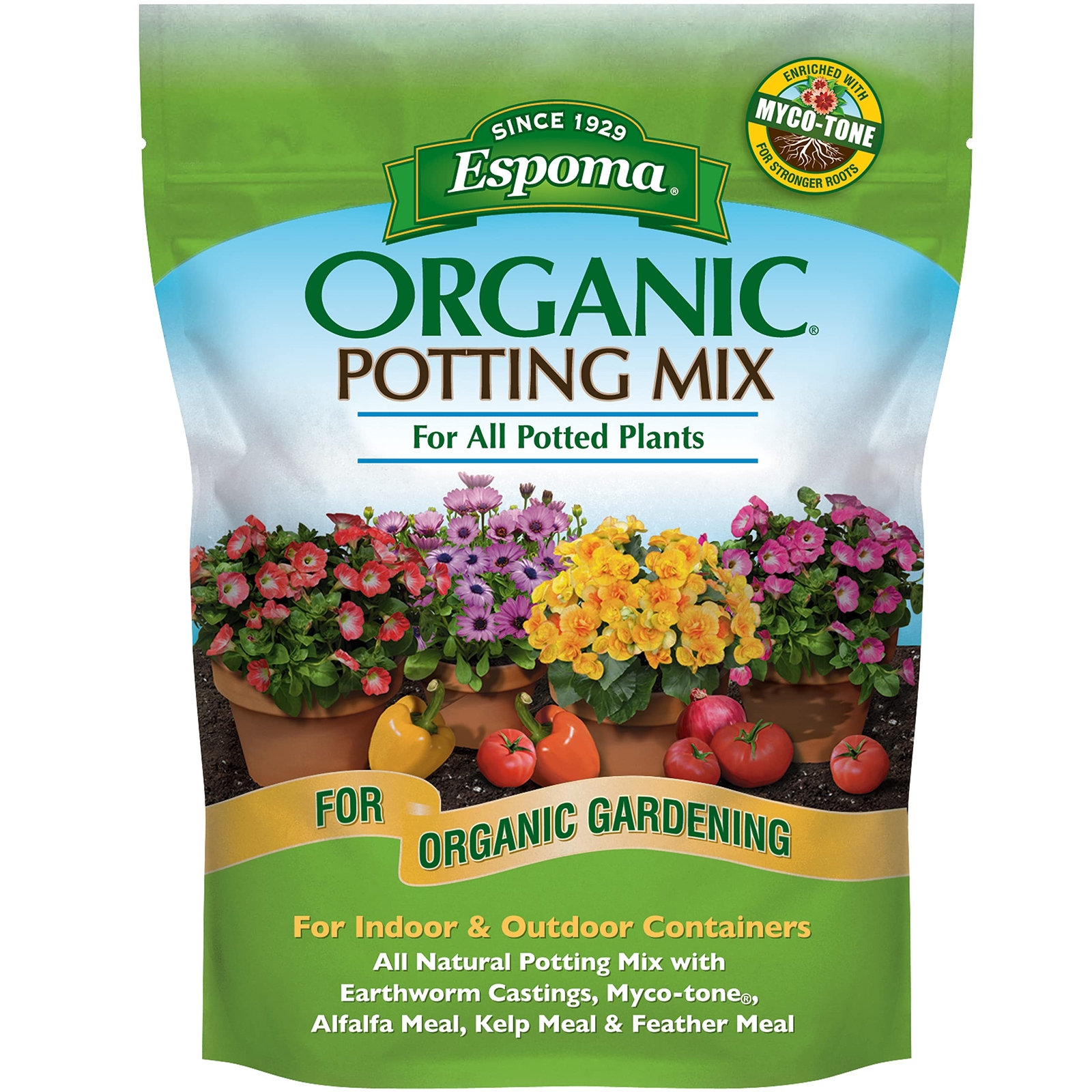 8 Quart Organic Potting Soil for Indoor Outdoor Plants Vegetables Flowers