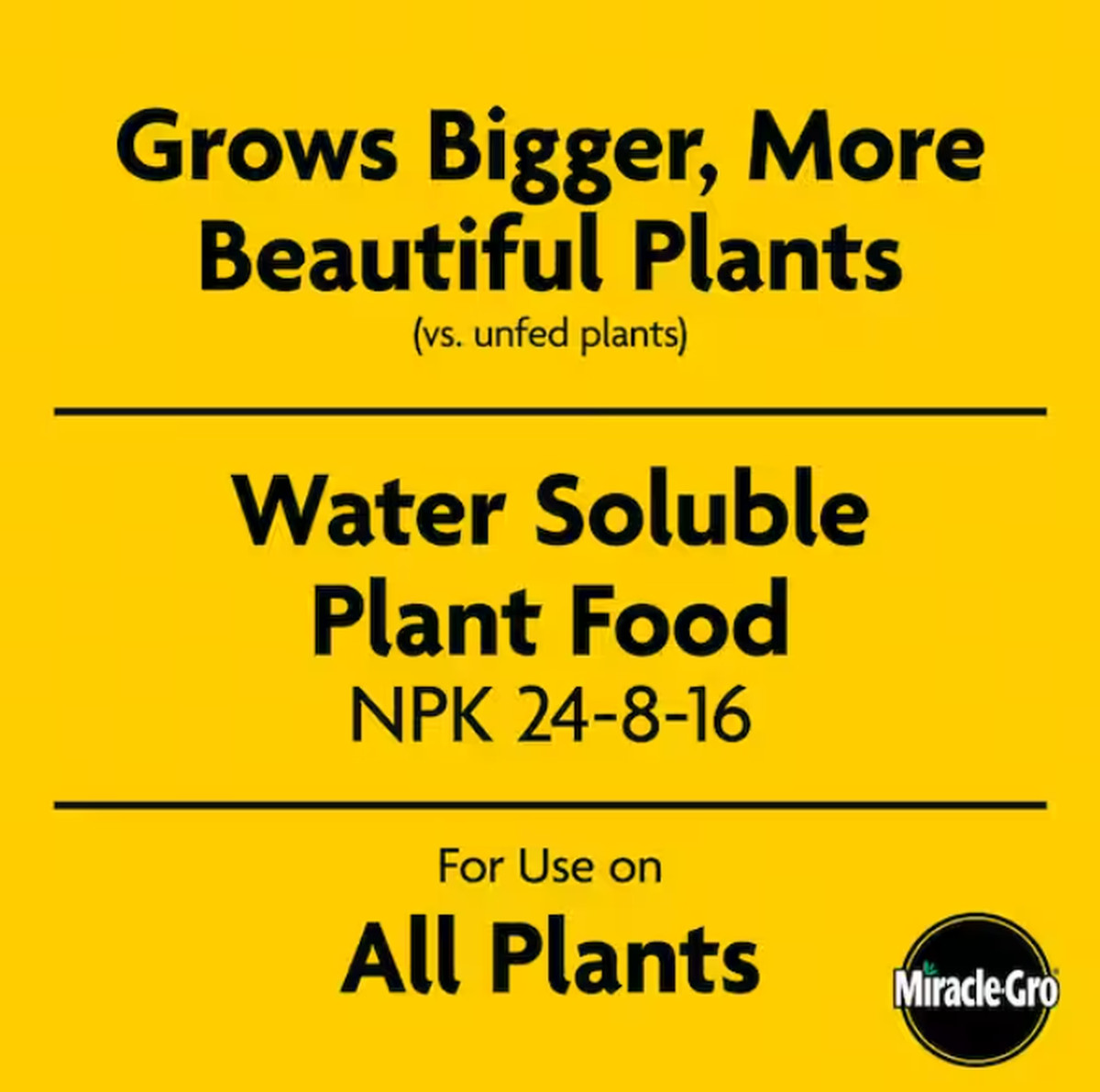 Miracle-Gro Water Soluble All Purpose Plant Food 4.25 lbs.