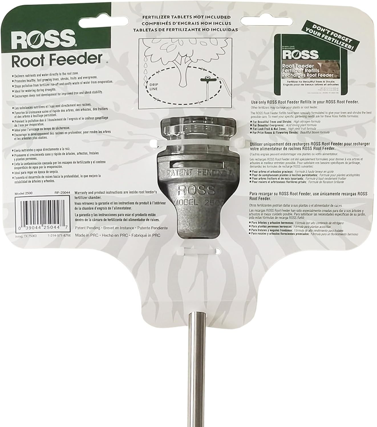 Heavy Duty Root Feeder 31.5″x10″ Deep Root Watering Fertilizer Injector