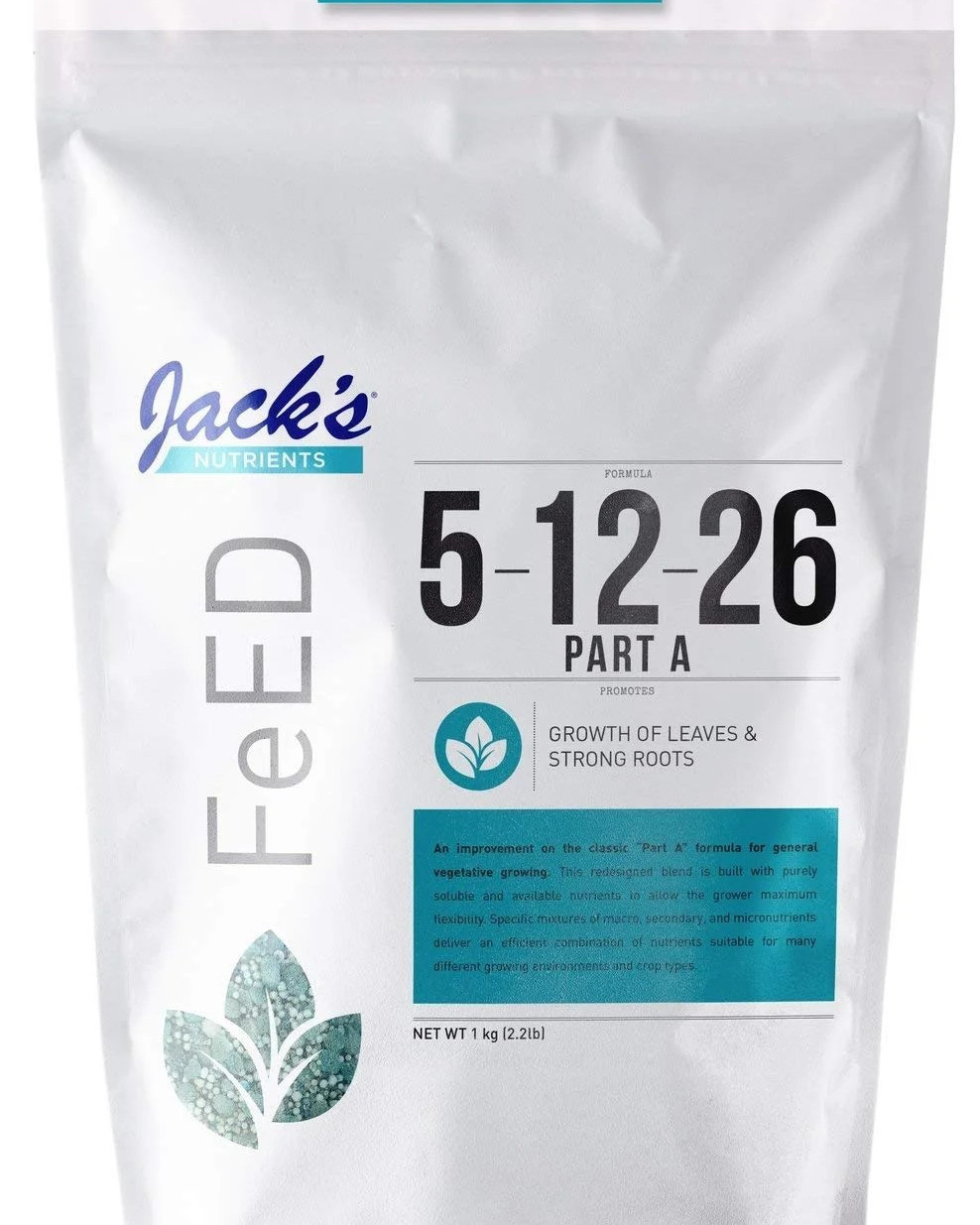 Jack’s Nutrients 5-12-26 Part A Water-Soluble Fertilizer, 2.2lbs