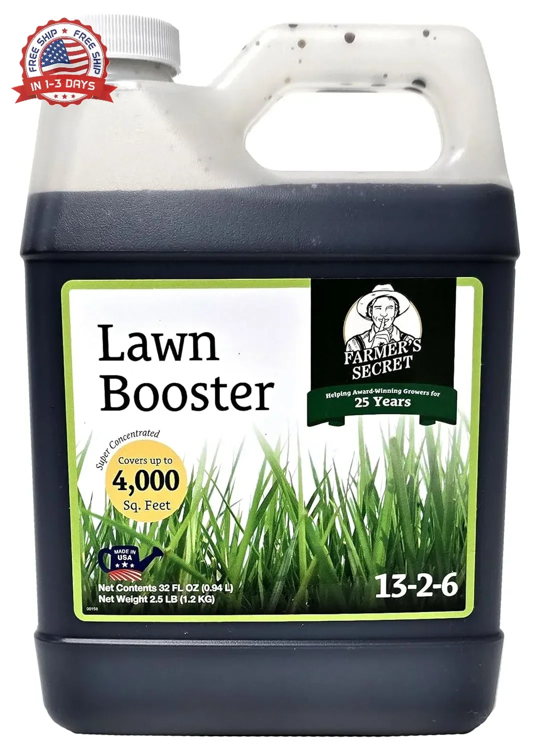 Lawn Fertilizer Super Concentrated All Around Grass Turf 32oz Monthly Feed