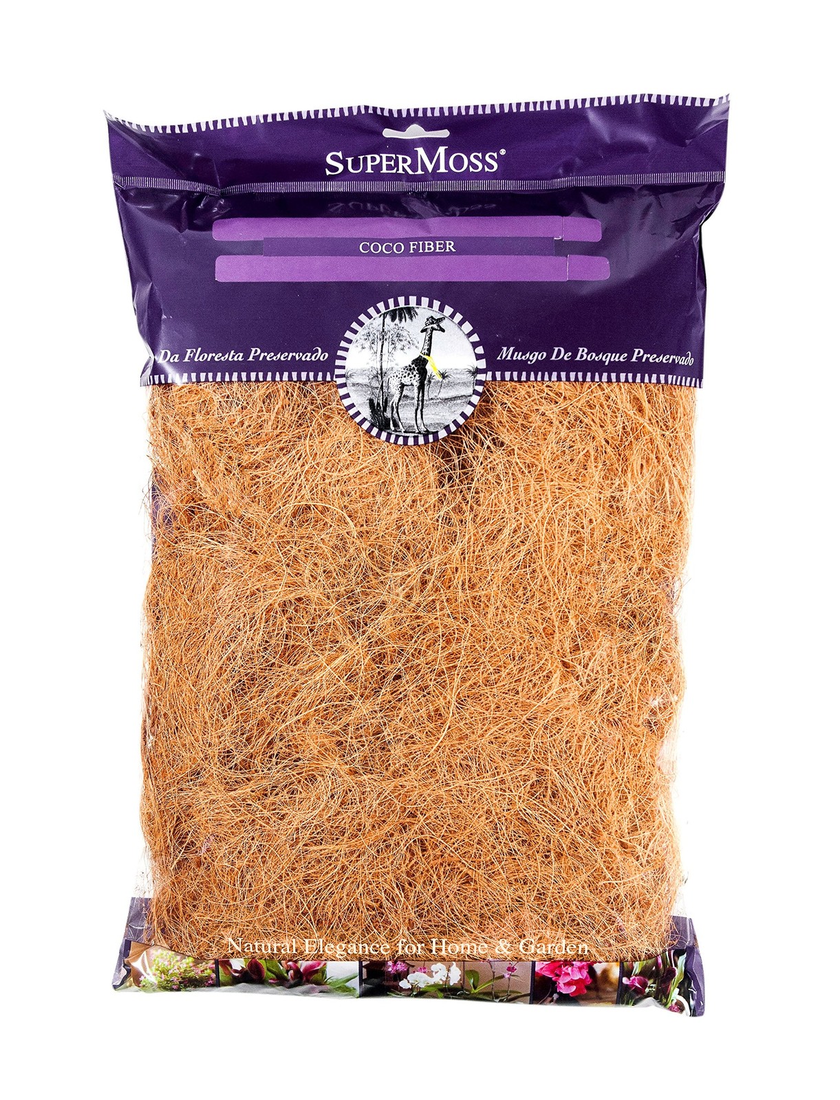 SuperMoss (23271 Coco Fiber for Wire Baskets, Dried, Natural Brown, 8 Ounce (…