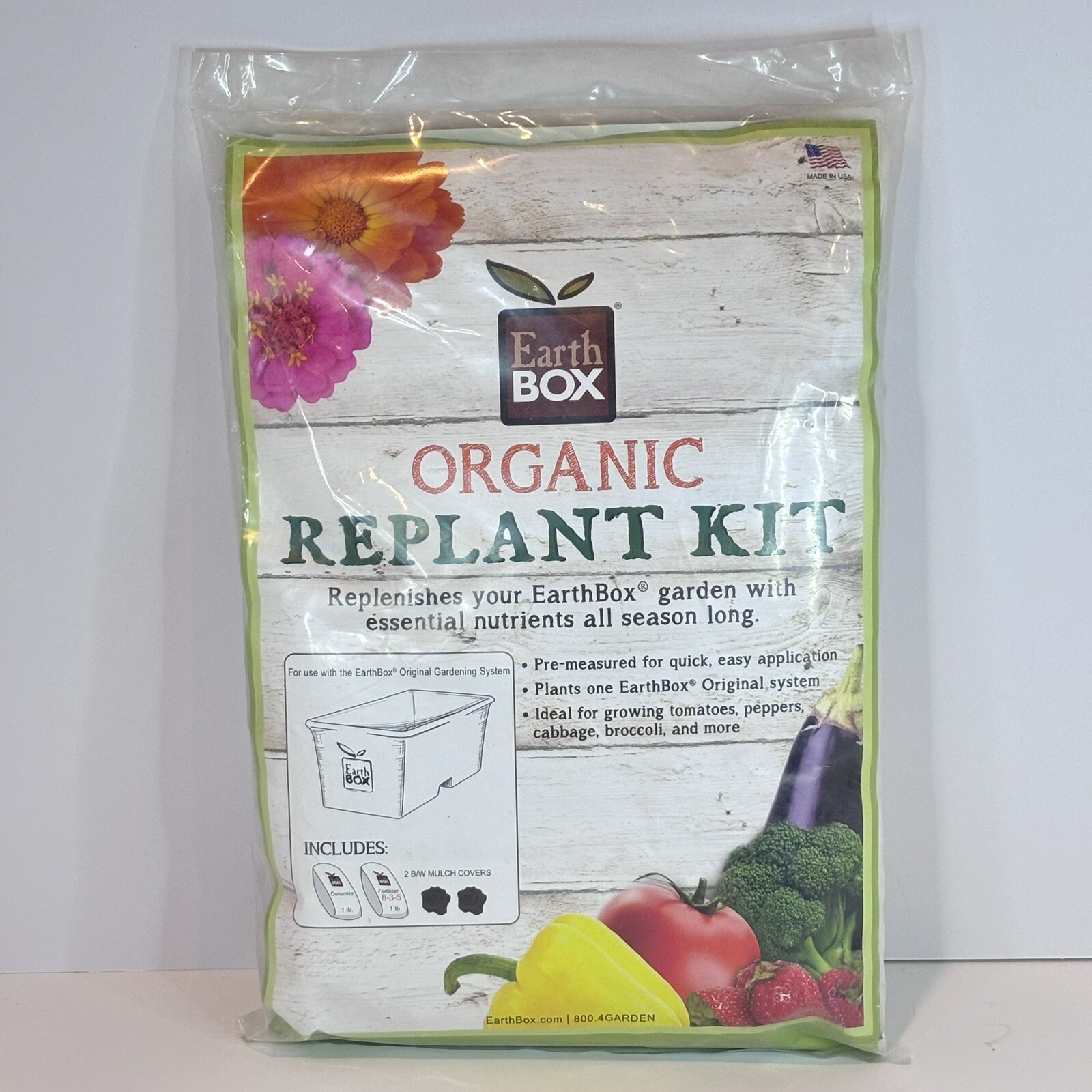 Novelty EarthBox Natural Replant Kit 81101 NEW Earth Box Garden Veggies