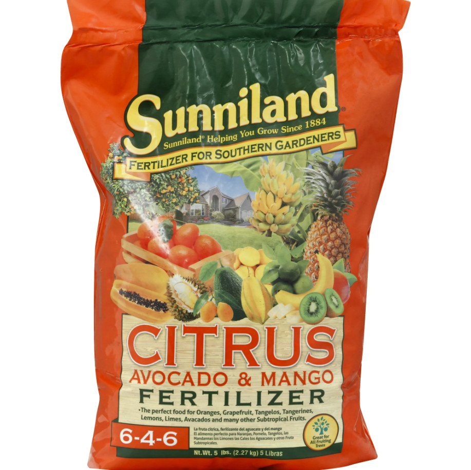 SUNNILAND Citrus, Mango & Avocado Fertilizer, 6-4-6, 5-Lb Bag SHIPS FREE