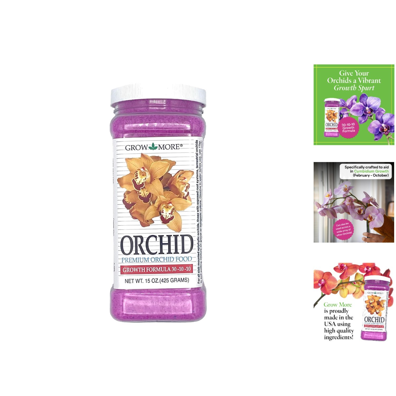 Micronutrient-Rich 15oz Orchid Fertilizer – 30-10-10 Formula for Better Blooms