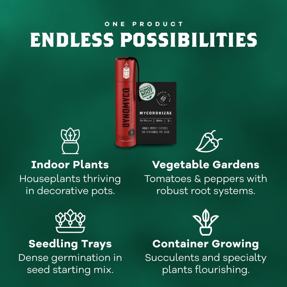 Granular Mycorrhizal Fungi Inoculant – Boosts Root Growth for Up to 40 Plants