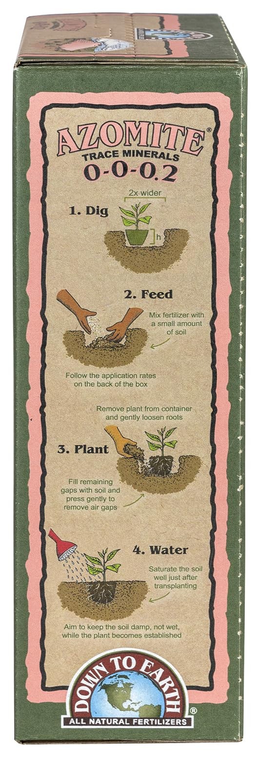 5 lb Azomite Natural Mineral Fertilizer for Improved Plant Growth and Yields