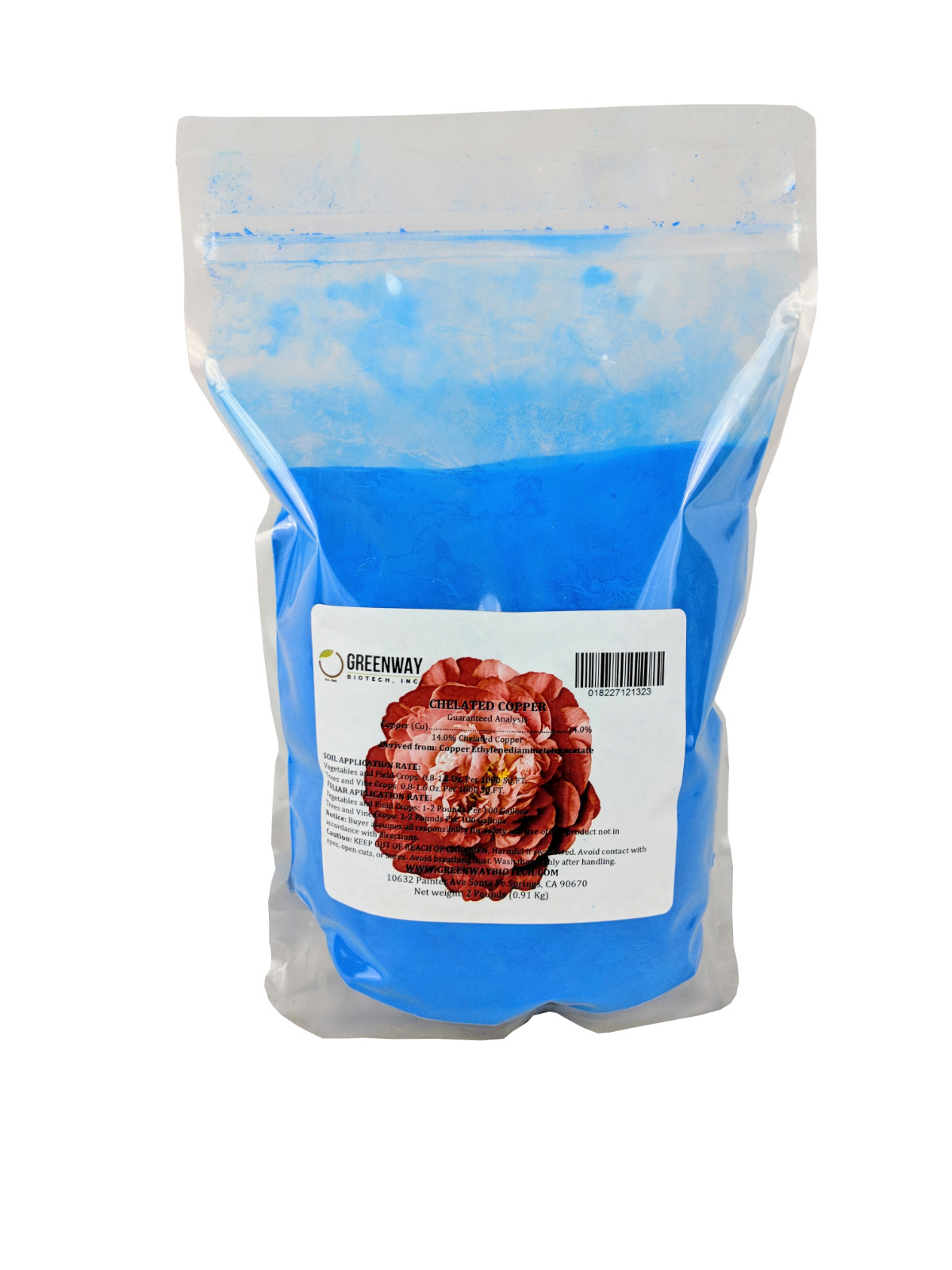 Chelated Copper EDTA Fertilizer 14% Copper Hydroponics & Soil Suitable 2 Pounds