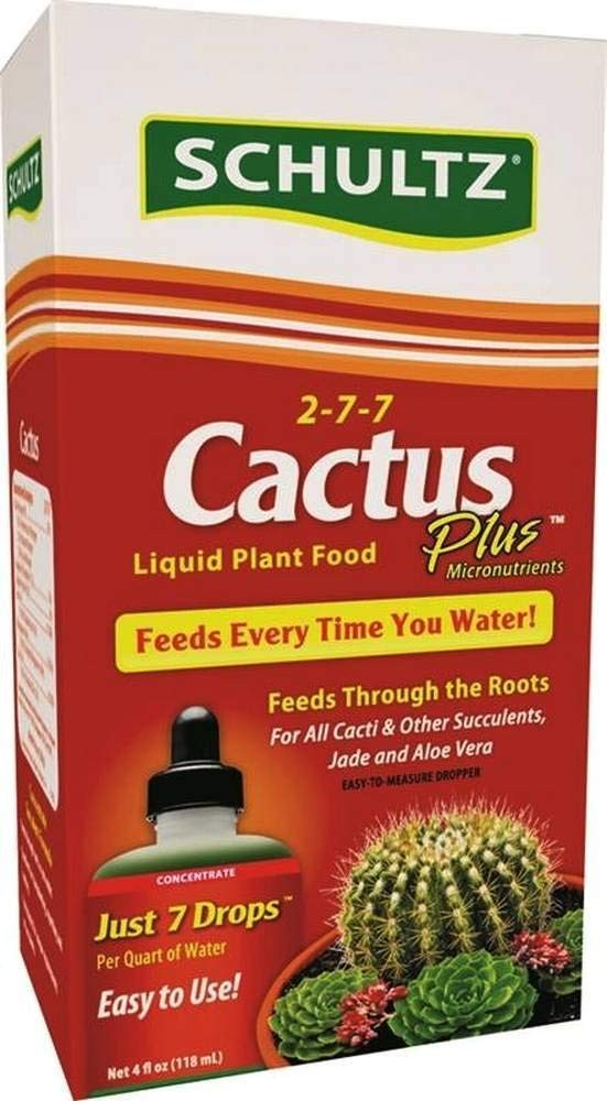 Cactus Plant Food 2-7-7 Liquid Fertilizer, 4 oz, 3 Pack – Boost Growth & Health