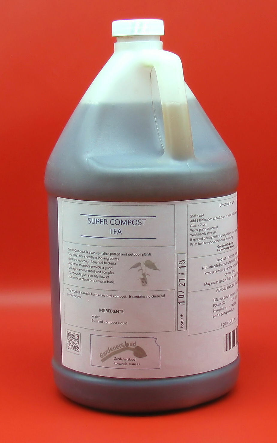 Super Compost Tea, organic plant food (1 Gallon)