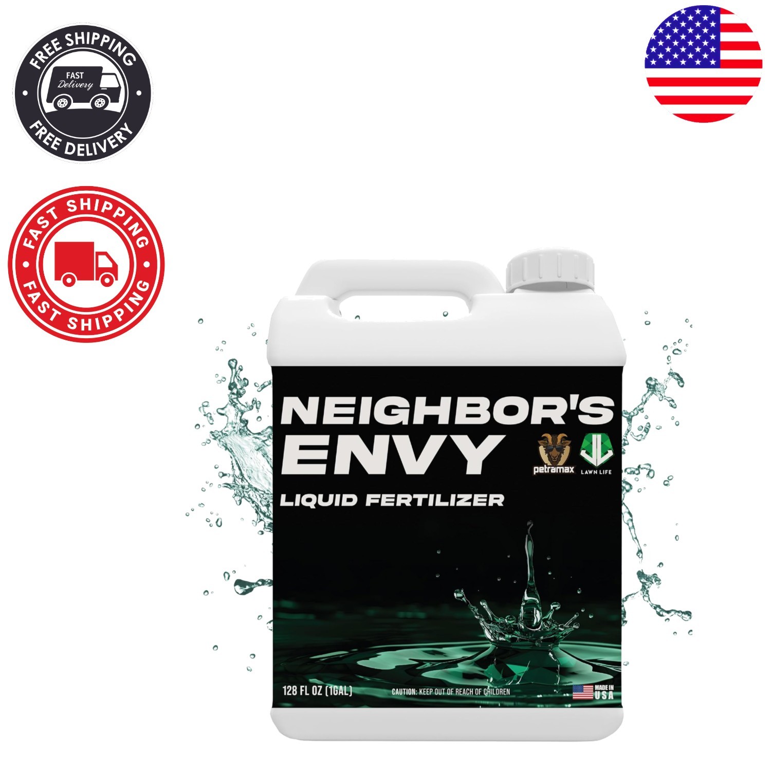 1 Gallon Neighbor’s Envy Grass Fertilizer – Quick Green-Up & Soil Health Boost