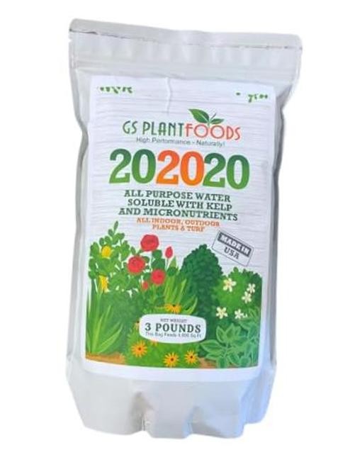 All Purpose Water Soluble 20-20-20 Fertilizer Balanced NPK Plant Food with